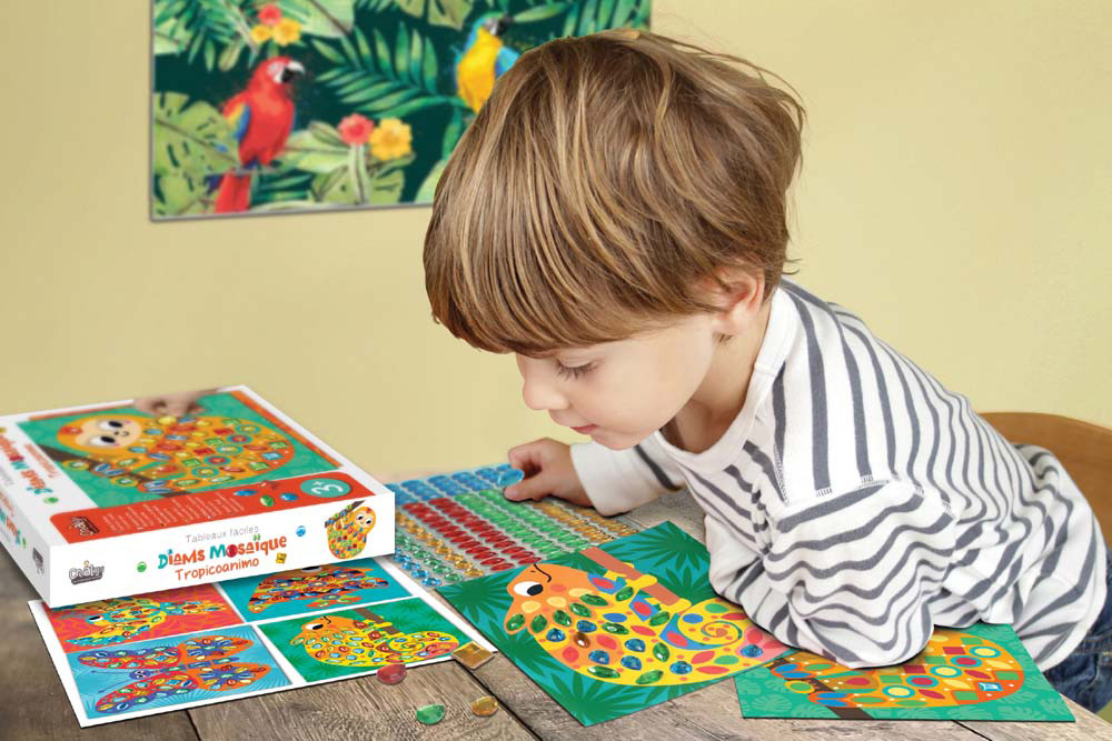 244513-EC Kreativni set dijamantni mozaik CREALIGN Tropske životinje P5