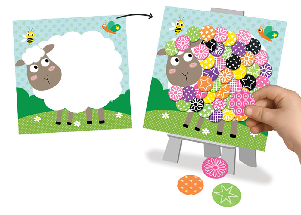 244517-EC Kreativni set filc za slike CREALIGN Životinje na farmi P5