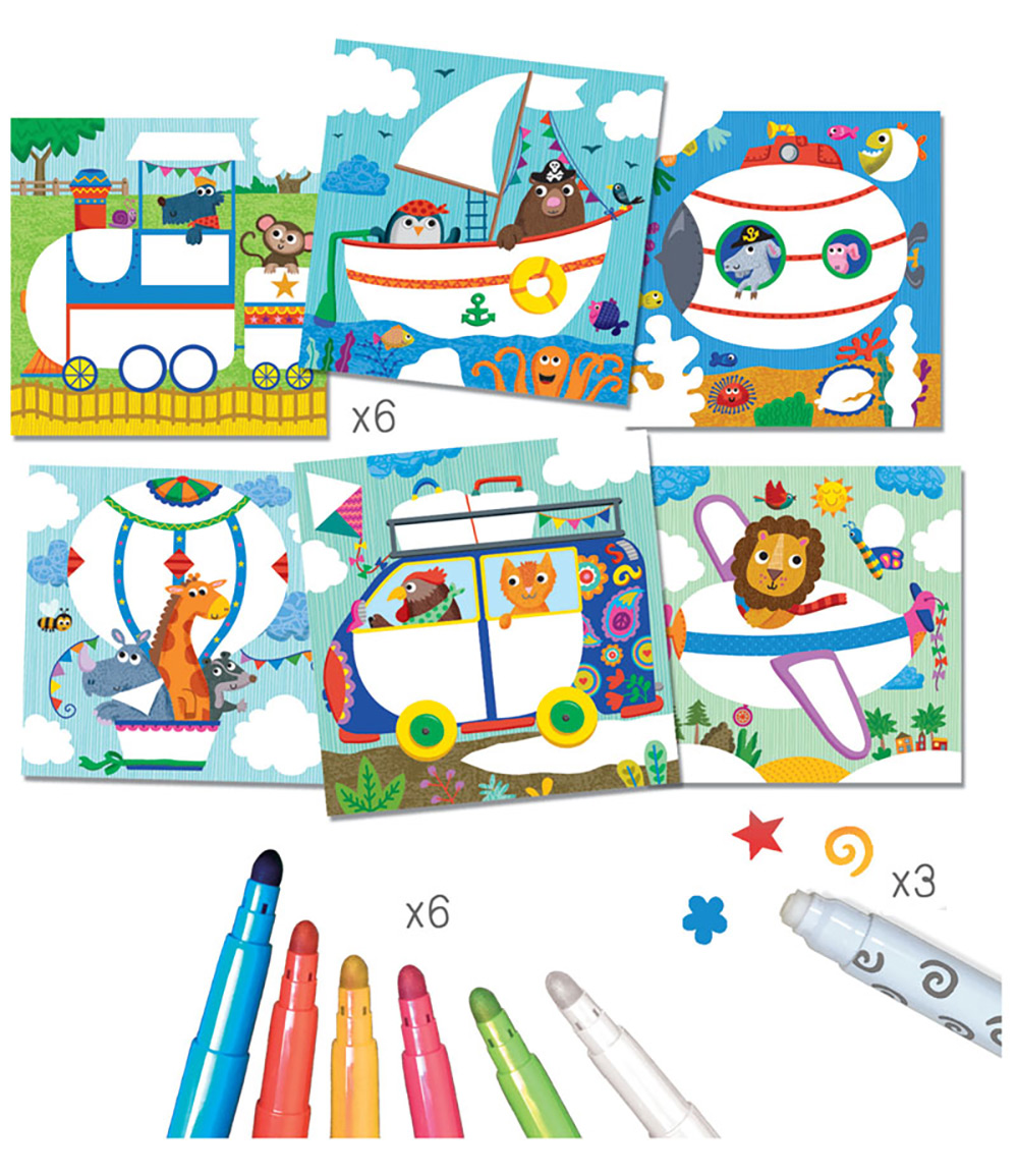 244519-EC Kreativni set čarobne boje CREALIGN Životinje istraživači P5