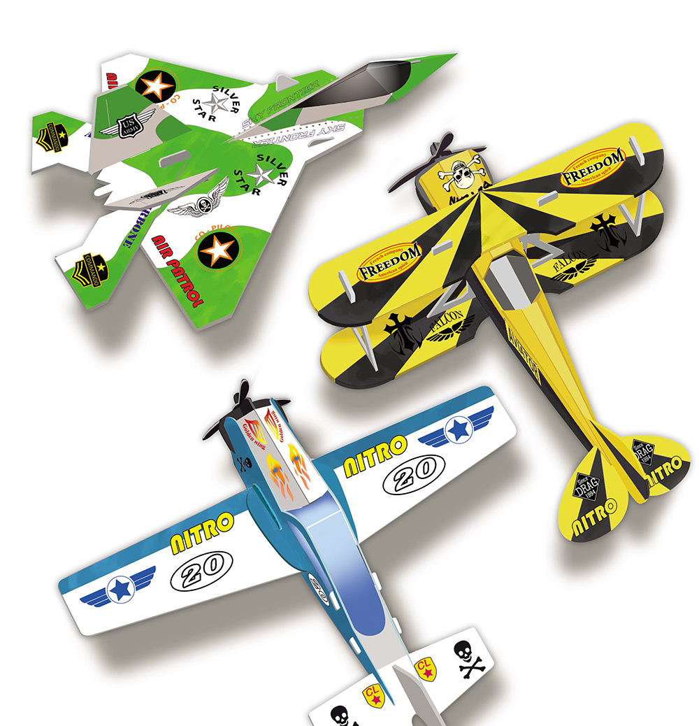 244524-EC Kreativni set 3D maketa CREALIGN Avioni P5