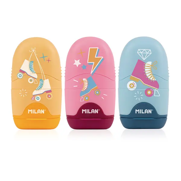 244533-EC Gumica+šiljilo MILAN Capsule Roller plastično s kućištem P16/160