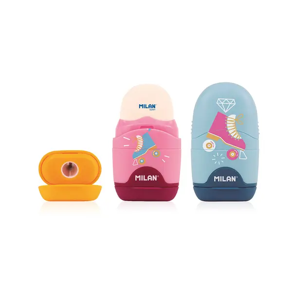 244533-EC Gumica+šiljilo MILAN Capsule Roller plastično s kućištem P16/160
