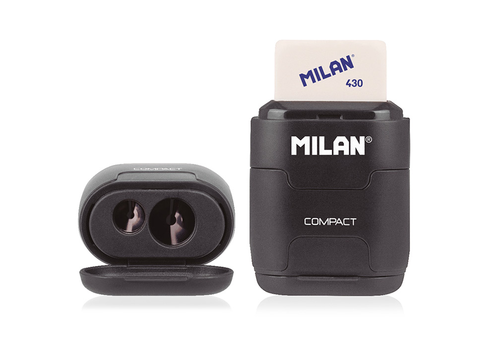 244534-EC Gumica+šiljilo dvostruko MILAN Compact Shadow display P16/128