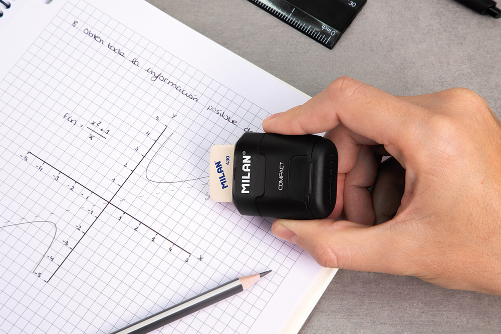 244534-EC Gumica+šiljilo dvostruko MILAN Compact Shadow display P16/128