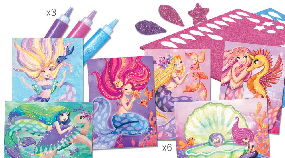 244581-EC Kreativni set slika sa gliterima CREALIGN Sirene P5