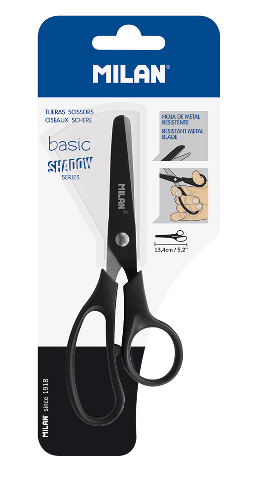 244586-EC Škare MILAN školske Basic Shadow 13,4 cm, bls P12/240