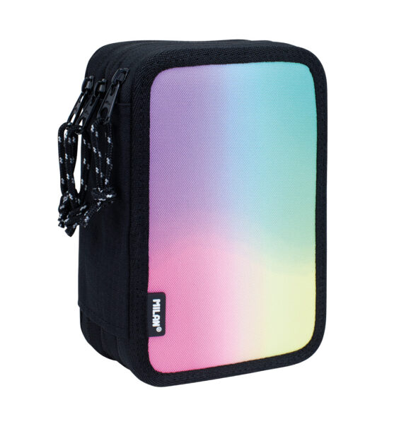 Pernica trostruka sa priborom MILAN Sunset serija, black and pink P12