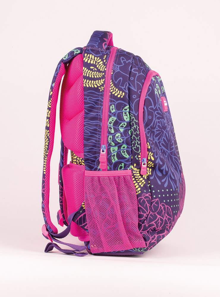 244640-EC Ruksak MILAN Fireflies 2 zipa 21lit 624601FI P5 lila