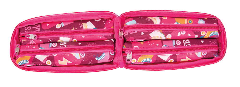 244642-EC Pernica četverostruka sa priborom MILAN Roller roza P12