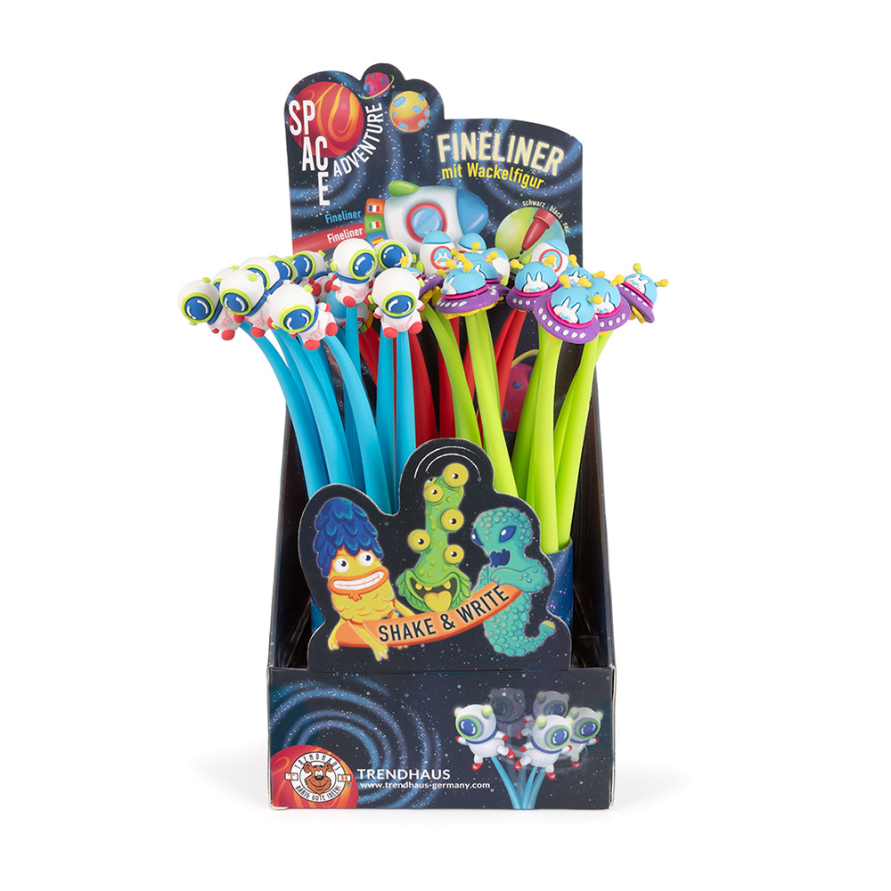 244713-EC Flomaster fineliner SPACE ADVENTURE sort P30/180 NETTO