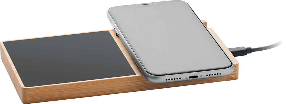 244962-EC Punjač Sibit od bambusa, grijač šalice i stalak za telefon P30
