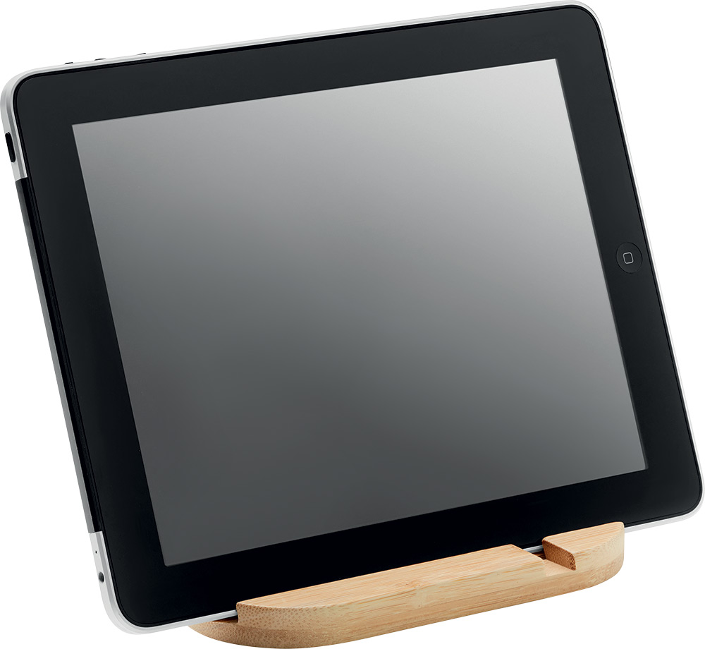 244970-EC Držač za mobitel ili tablet Robin od bambusa 17x7,6x 1,5cm, P100