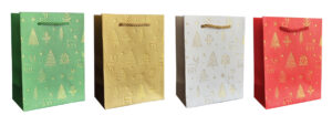 244996-EC Vrećica L exclusive Božić hot stamp folija 26x32x12 71657 P12/120