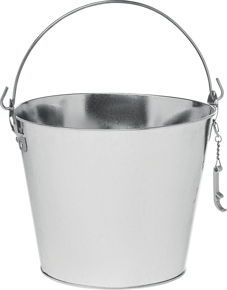 245001-EC Posuda za hlađenje pića Bucky metalna s otvaračem