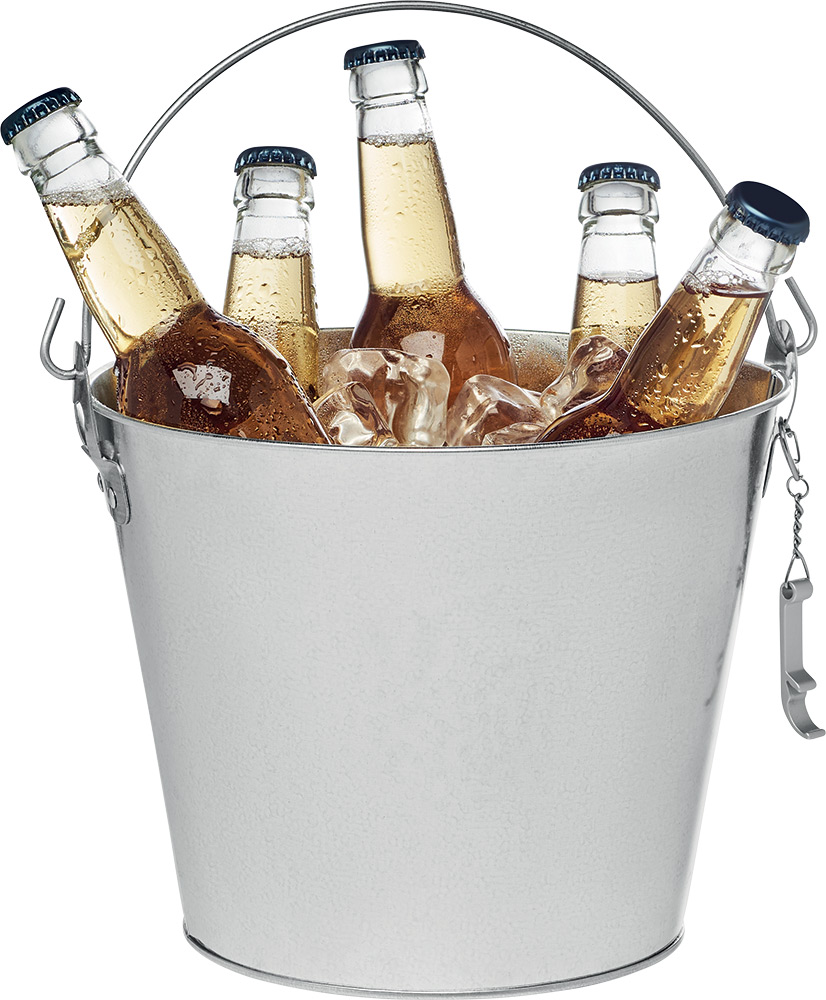 245001-EC Posuda za hlađenje pića Bucky metalna s otvaračem