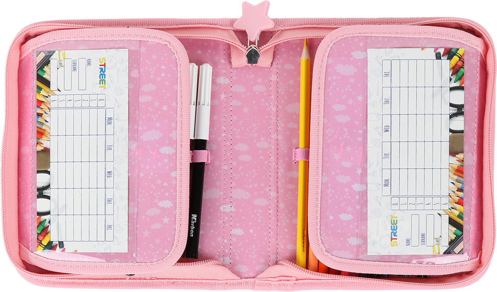 245037-EC Pernica jednostruka 2 preklopa BIG Street GLITTERCORN sa priborom P36