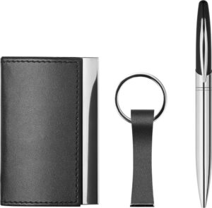 Set darovni Kadeau kem.ol., PU privjesak i etui za kartice u poklon kutiji