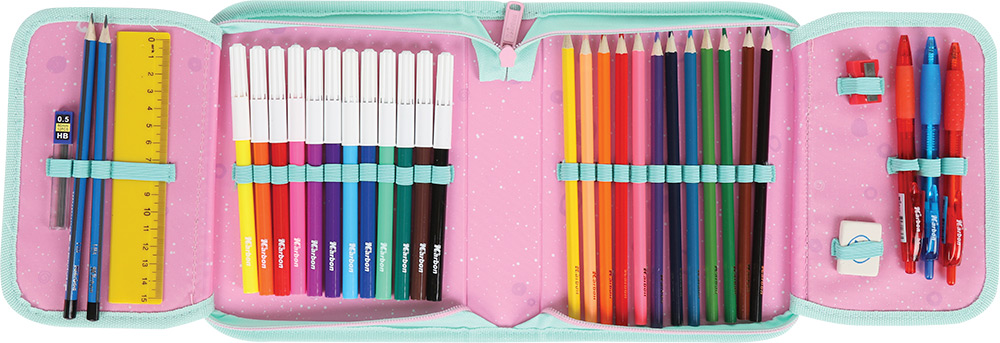 245098-EC Pernica jednostruka 2 preklopa BIG Karbon A GIRL’S WORLD sa priborom P40