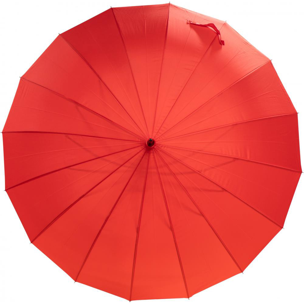 245202-EC Kišobran Astar Black 16-panelni  crveni  PVC drška, aut. P12/48