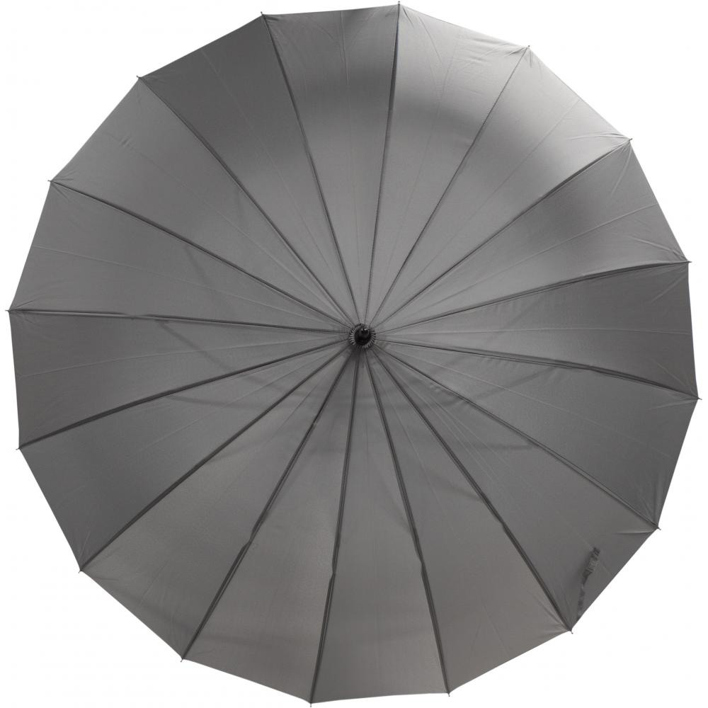 245203-EC Kišobran Astar Black 16-panelni  sivi PVC drška, aut. P12/48