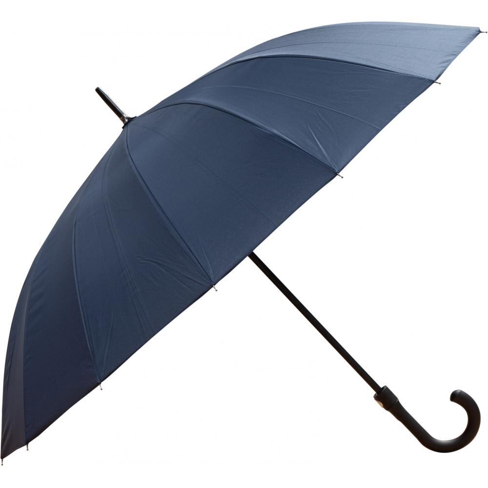 245204-EC Kišobran Astar Black 16-panelni t.plavi PVC drška, aut. P12/48