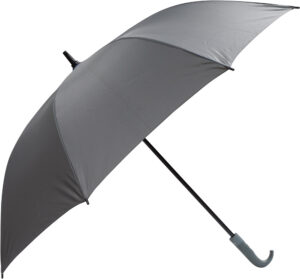 245262-EC Kišobran Ares 8628814 tamno sivi plastična drška, aut. P20/40