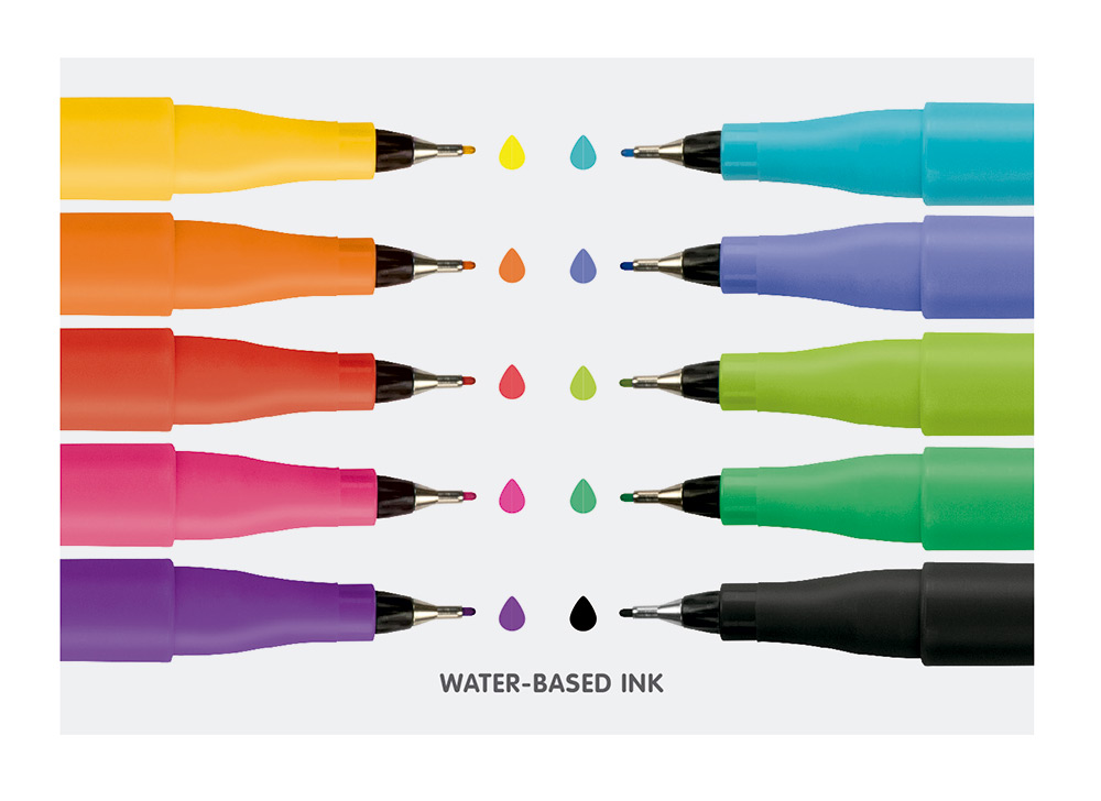 245305-EC Flomaster fineliner MILAN 0,4 SWAY set 10 boja  P50/100