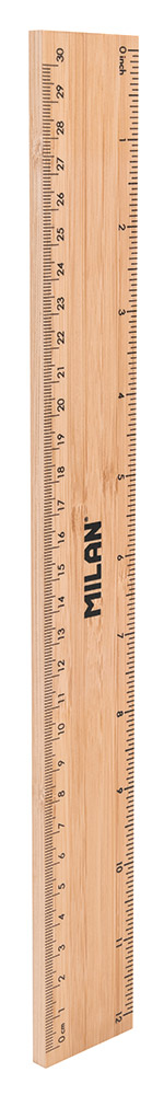 245306-EC Ravnalo 30cm MILAN drveno-bambus blister P24/144