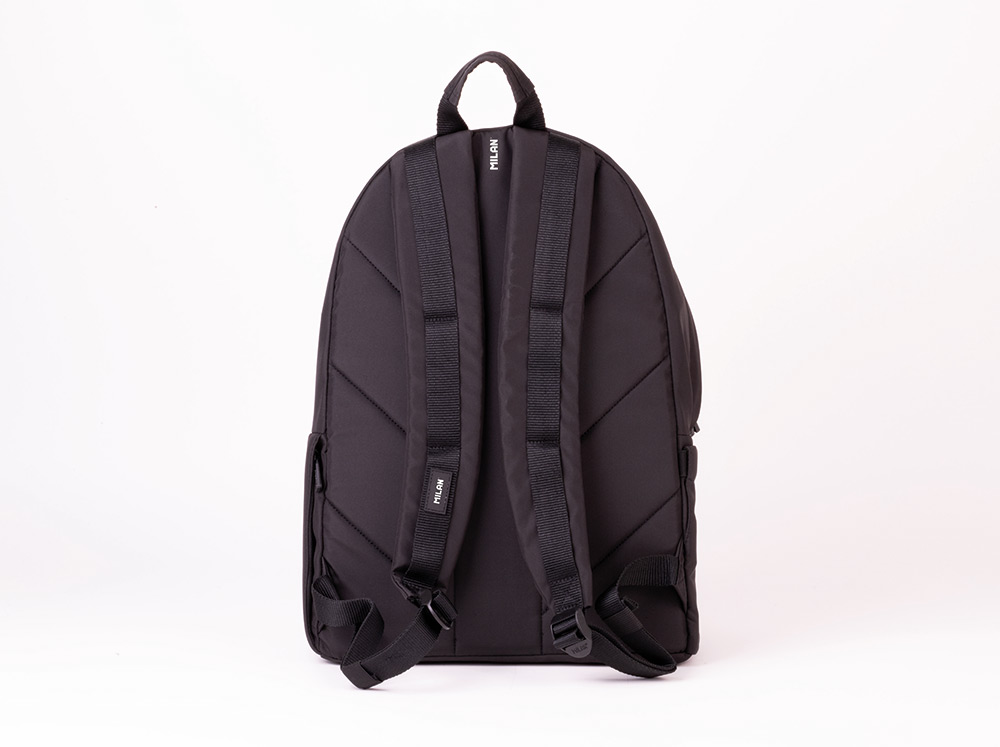 245311-EC Ruksak MILAN urban klasik 2 zipa 22lit Shadow crni P5