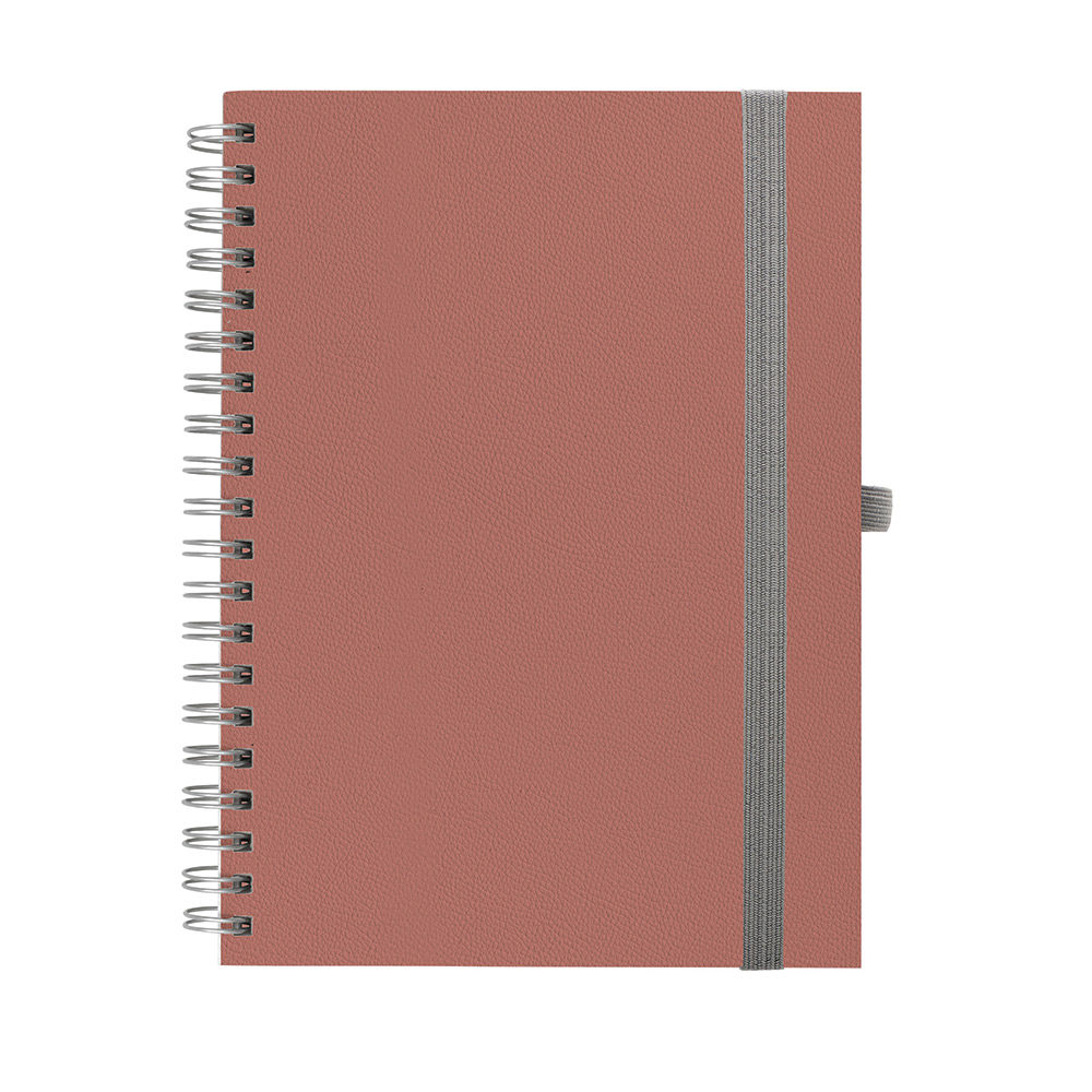 245344-EC Notes spiralni BORGO rozi A5 14x21 006700 OG P20