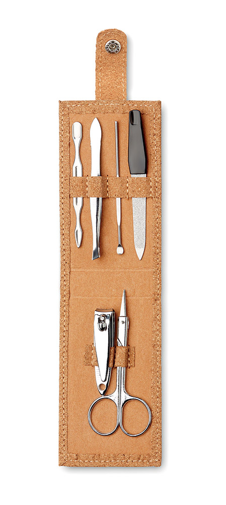 245551-EC Manikir set 6-djelni Nailkit u etuiju od pluta