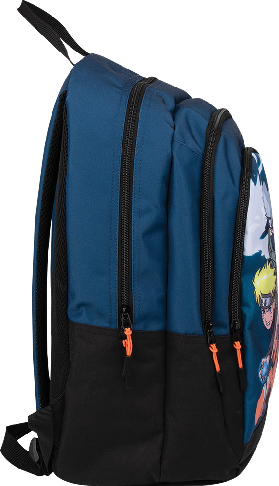 245645-EC Ruksak NARUTO Shippuden plavi 3 zipa 32x44x20 cm P6