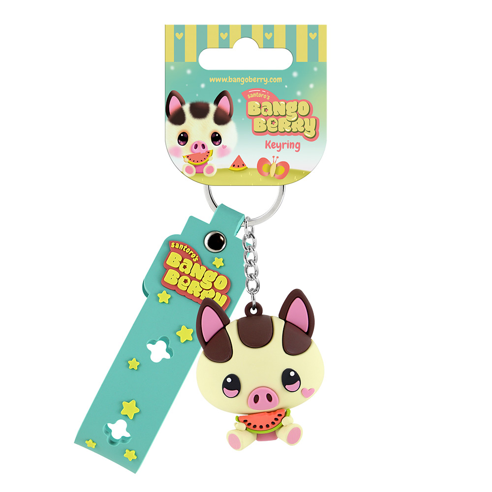 245765-EC Privjesak Bangoberry Piggy Pig s trakom, 3D silikonski P6