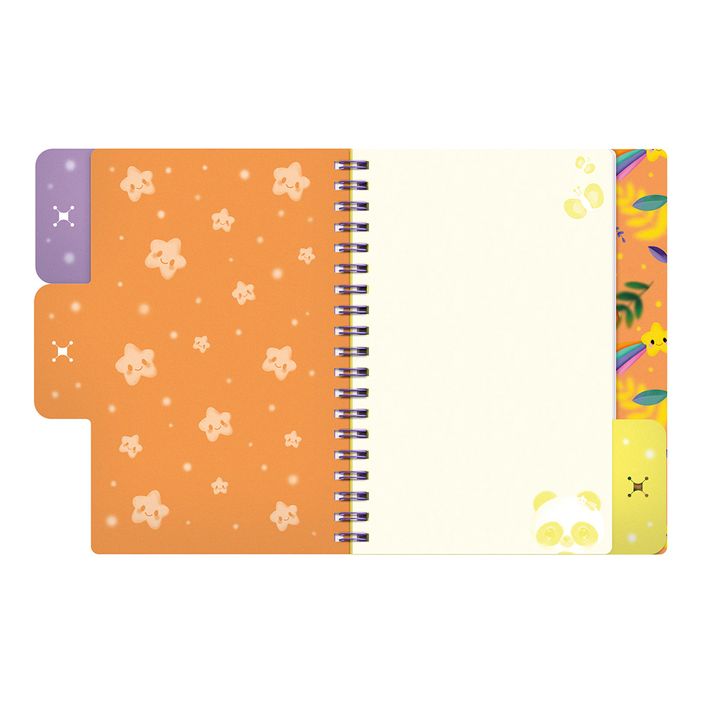 245777-EC Notes spiralni s razdjelnicima Bangoberry Pally Panda 200str. 25x20,5 P3