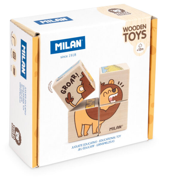 Igra edukativna drvena slagalica MILAN WILD SAFARI P10