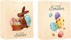 246017-EC Vrećica S Uskrs mat UV CREATIVE sort 11x14x6,5 71977 P12/288