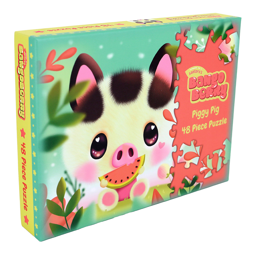 246101-EC Igra društvena puzzle 48kom Bangoberry Piggy Pig P3