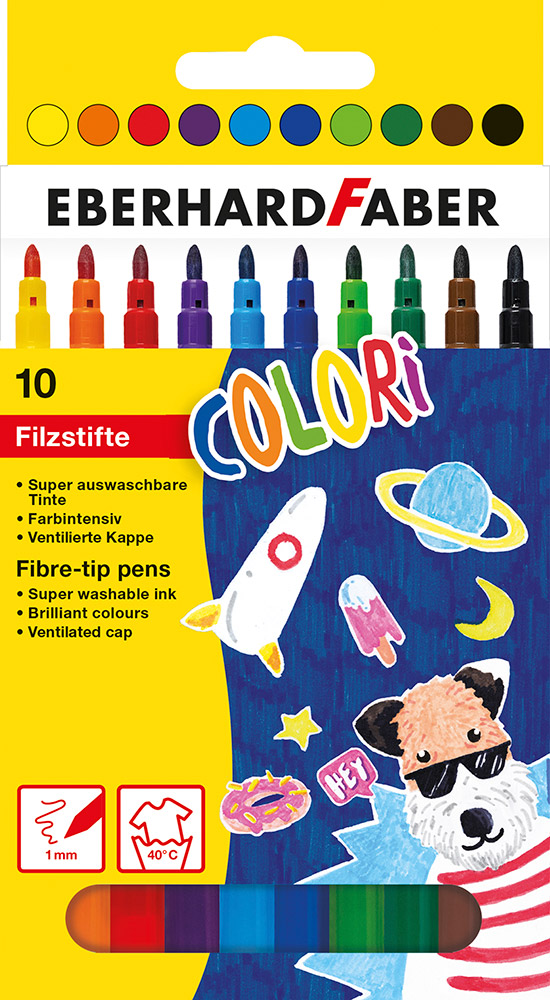 246287-EC Flomasteri 10/1 EBERHARD FABER Colori karton bls P10/120