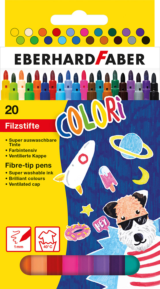 246295-EC Flomasteri 20/1 EBERHARD FABER Colori P6/72