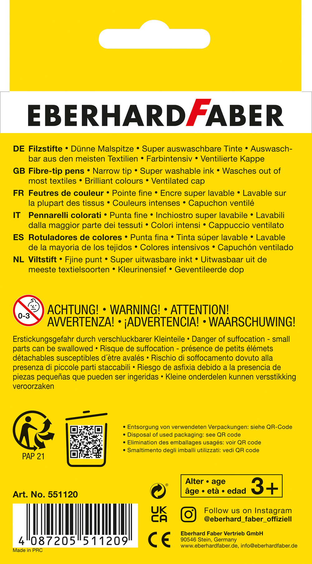 246295-EC Flomasteri 20/1 EBERHARD FABER Colori P6/72