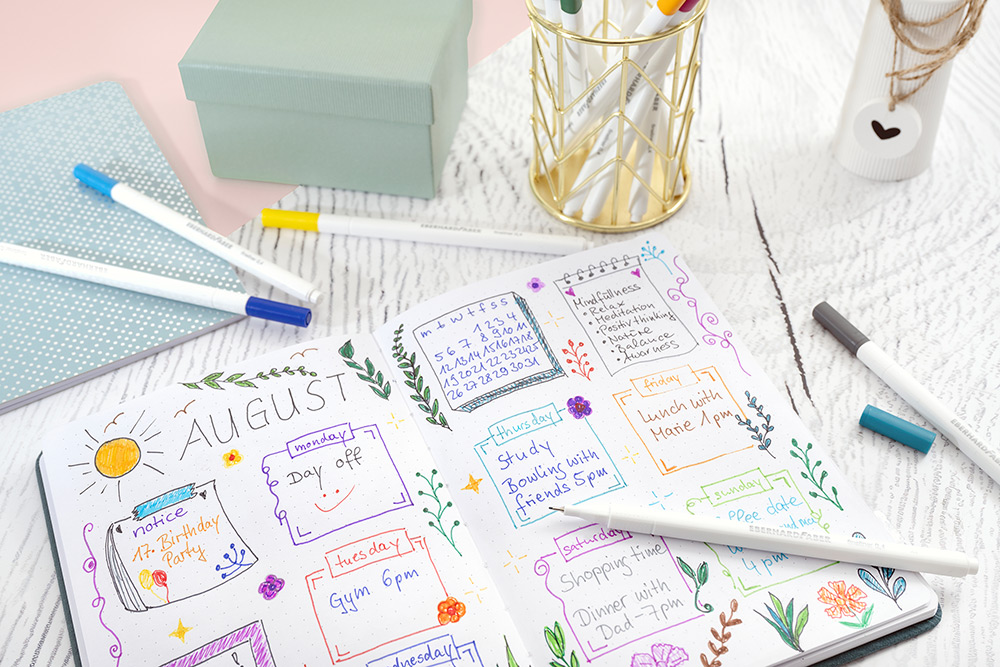 246296-EC Flomaster fineliner EBERHARD FABER GenTrend 0,4 set 8 boja P6/120