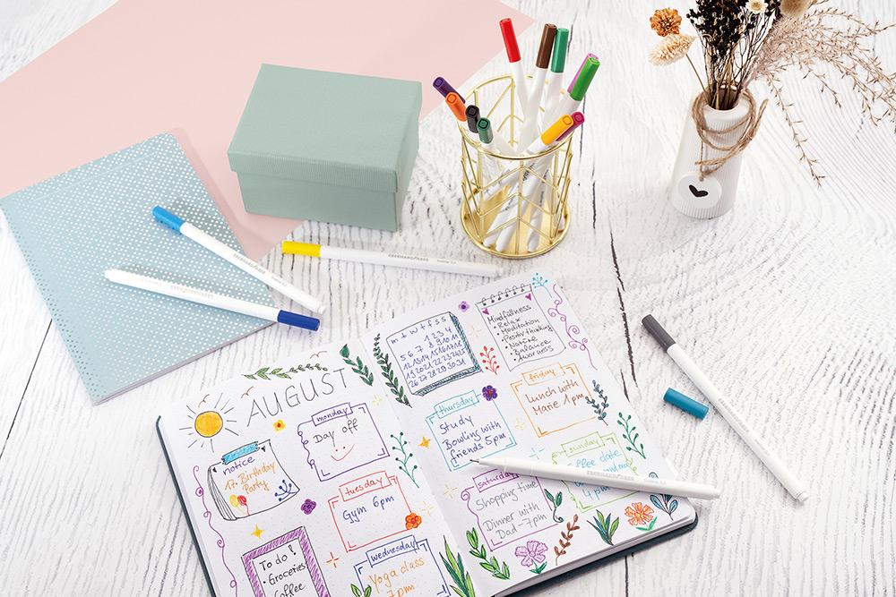 246296-EC Flomaster fineliner EBERHARD FABER GenTrend 0,4 set 8 boja P6/120