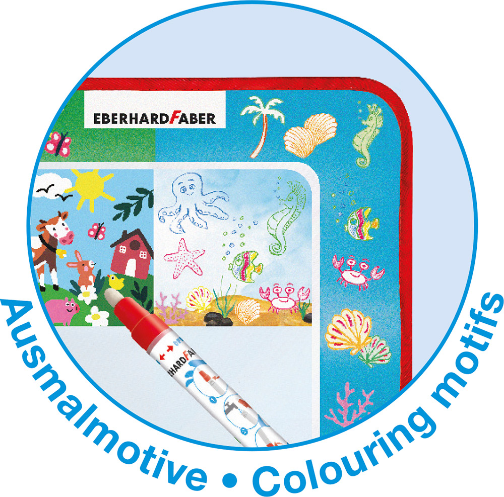 246303-EC Bojanka za bojenje vodom + aqua olovka EBERHARD FABER s motivima P3/24