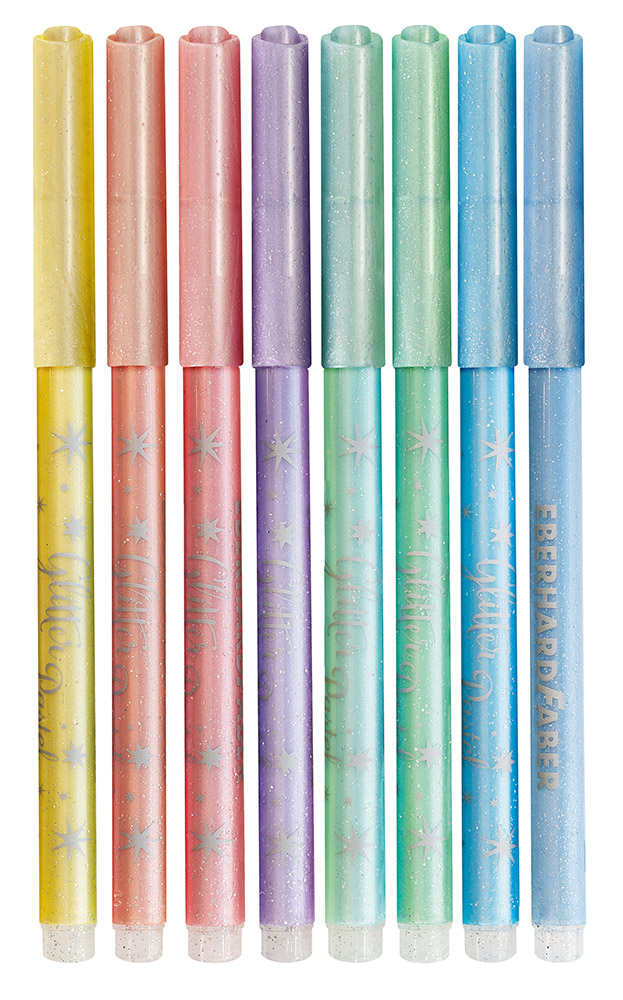 246304-EC Flomasteri 8/1 pastelni s gliterima EBERHARD FABER P6/24