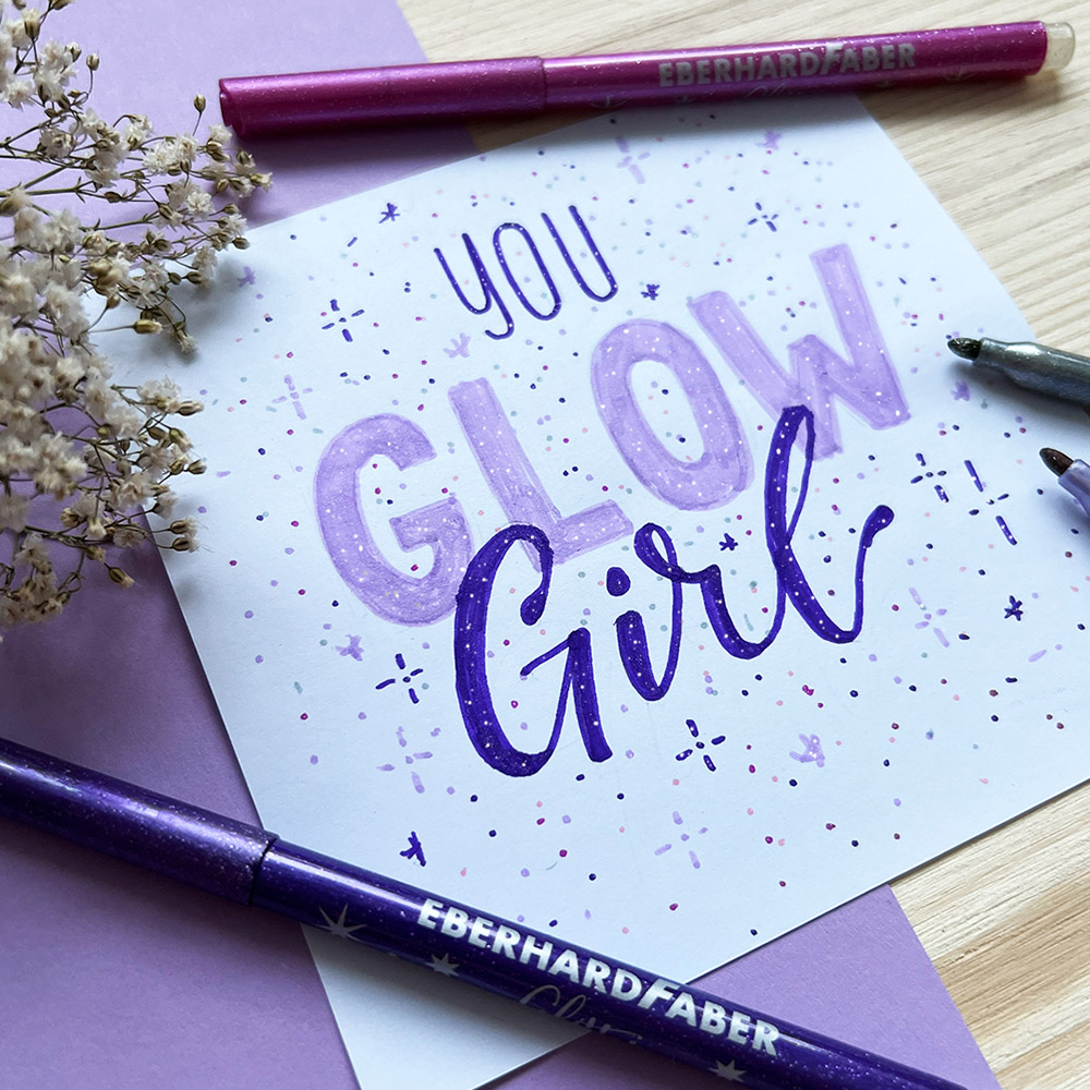 246304-EC Flomasteri 8/1 pastelni s gliterima EBERHARD FABER P6/24