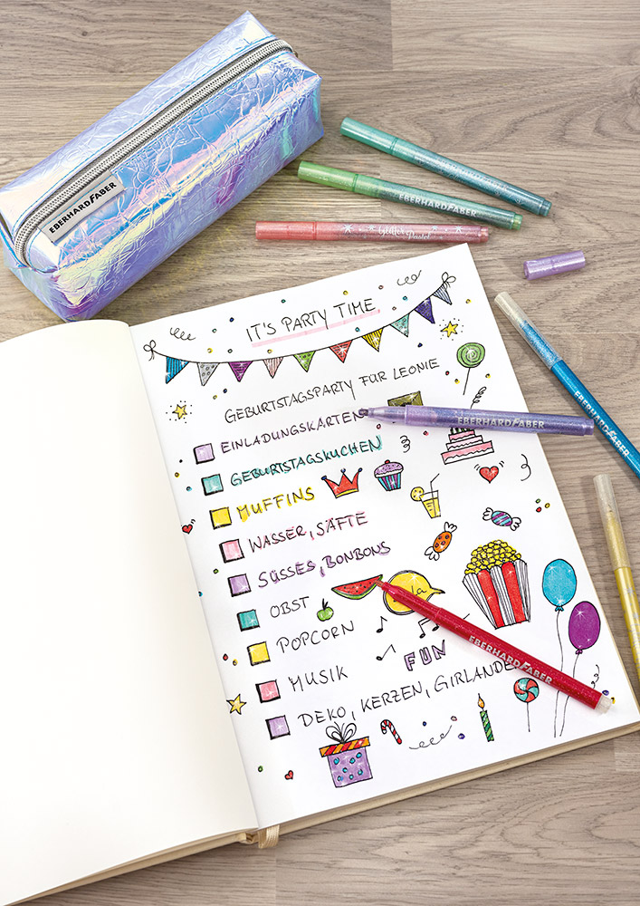 246304-EC Flomasteri 8/1 pastelni s gliterima EBERHARD FABER P6/24