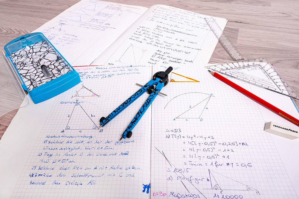 246308-EC Šestar EBERHARD FABER neon plavi + mine P3/60
