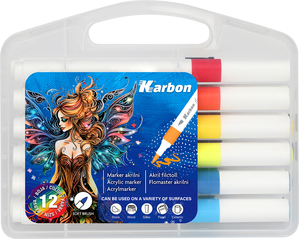 246324-EC Marker akrilni KARBON vrh kao kist 12/1 P24/96