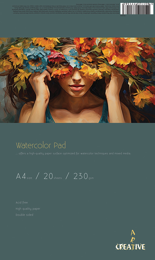 246326-EC Blok akvarel CREATIVE A4 230gr. 20L 75322 P40