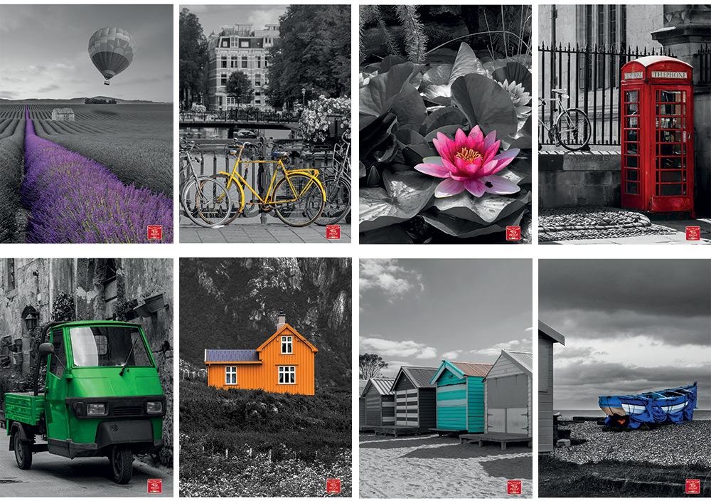 246365-EC Bilježnica A4/D Pigna A touch of Colors P10/60